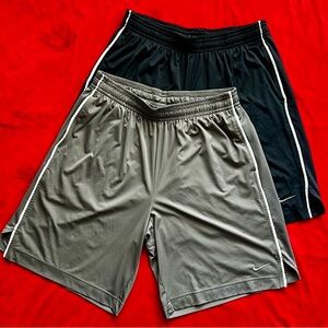 2 For 1 Purchase::Nike Dri-Fit-Basketball Shorts-Black & Grey-XXL
